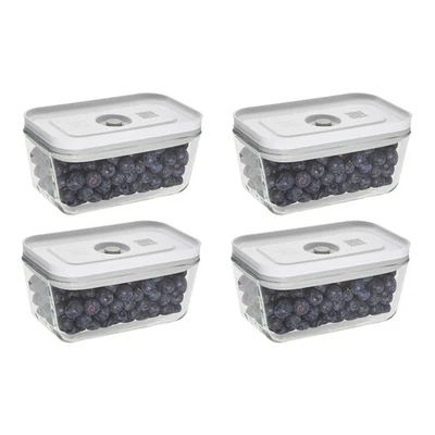 ZWILLING Fresh & Save 4-pc Small Glass Vacuum Sealer Food Storage Containers