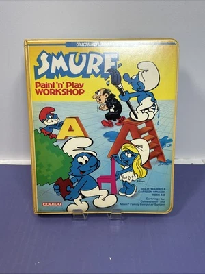 Smurf Paint n Play Workshop Coleco for ColecoVision & Adam Computer System - Image 1 of 3