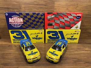 Lot Of 2 98 Dale Earnhardt Jr. Wrangler / 99 Wrangler Bank 1/18 Action Diecast - Picture 1 of 15