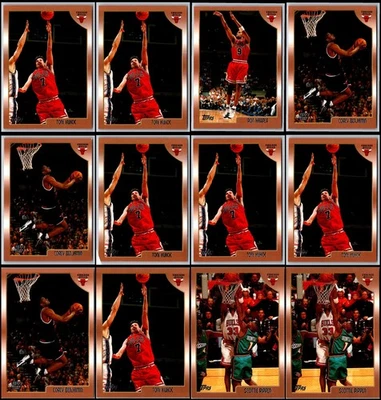 1998 Topps Chicago Bulls (13) Card Lot - Running Low – Final Chance to Order ... - Image 1 of 4