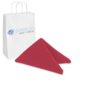 10 pcs 17"x17" inch Polyester Cloth Napkin - Burgundy - Wedding Linen gs - Picture 1 of 6