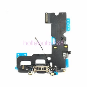 Conector de puerto de carga USB base antena micrófono cable flexible para iPhone 7 7G 4,7"" negro - Imagen 1 de 3