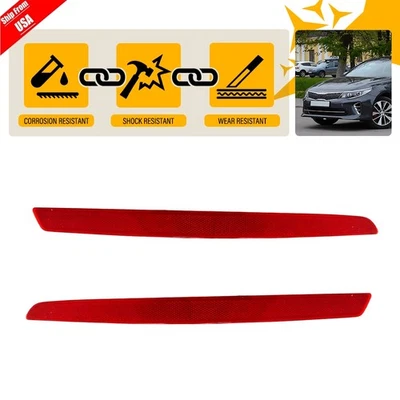 Pair Bumper Reflector Assembly Rear Left + Right Side For Kia Optima 2014-2015 - Image 1 of 4