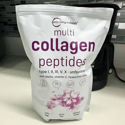 1 PACK Multi Collagen Peptides Powder 1 lb Hydrolyzed Protein Peptide - Image 1 of 4