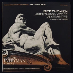BEETHOVEN: Symphony No.5-Leonore Overture No.3-ADRIAN BOULT-VANGUARD #SRV 190 SD - Picture 1 of 3