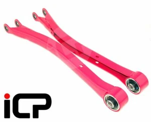 Genuine STi Pink Pillow Ball Trailing Arms Fits: Subaru Impreza 92-07 WRX STi RA - Picture 1 of 2