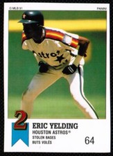 1991 Panini Canadian Top 15 Eric Yelding Houston Astros #42