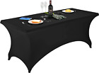 Stretch Spandex Fitted Tablecloth for 6Ft Rectangular Tables
