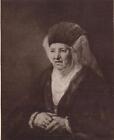 Vintage Postcard,Rembrandt Van Rijn Portrat Av En Gammal Fru Natmuseum Stockholm