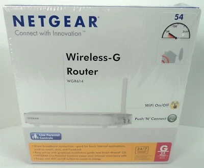 Netgear Wireless-G Router WGR614 54MBPS - 4 10/100 Ethernet Ports - Image 1 of 4