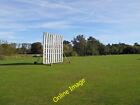 Photo 6x4 Dunchurch Playing Field Cricket sidescreen in the football seas c2013