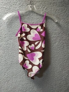 Circo Girls Swim Suit One Piece Hearts Size Medium - Picture 1 of 7
