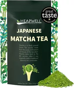 Heapwell Superfoods Japanese Matcha Green Tea Powder, 50g (50 Serving) |... - Picture 1 of 6