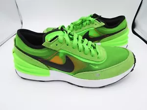 Nike Waffle One elektrische grüne Schuhe/Turnschuhe DC0481-300 - Kinder 7 Jahre Laufen - Bild 1 von 8