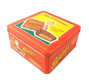 Reese's Peanut Butter Cup "Peanutritious Tin" Hershey's Millennium #3 1997 EMPTY - Picture 1 of 8