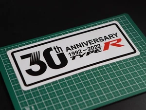 Honda 30th Anniversary Type R Sticker for Civic DC2 DC5 EK9 EP3 FN2 FK2 FK8 FL5 - Picture 1 of 1