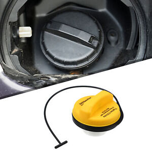 Car Fuel Tank Filler Cover Gas Tank Cap for Chevrolet Silverado ABS Yellow 1 Pcs