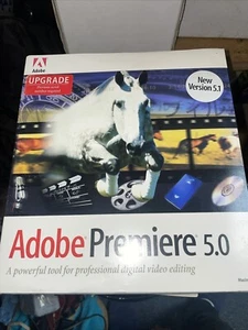 NEW Adobe Premiere 5.0 / 5.1 Mac Big Box Full Version premier Macintosh - Picture 1 of 5