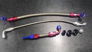 JDM BRAIDED LINE KIT for NISSAN SKYLINE R32 R33 R34 RB20 RB25 TURBO TURBOCHARGER - Picture 1 of 3