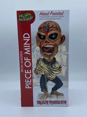 Iron Maiden Piece of Mind Album Cover Eddie Head Knocker Bobble Figure NECA NEW - Image 1 of 2