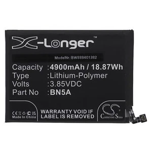 Battery for Xiaomi Redmi M2103K19I Note 10T Note 10T 5G Note 11 4G 4900mAh - Picture 1 of 2