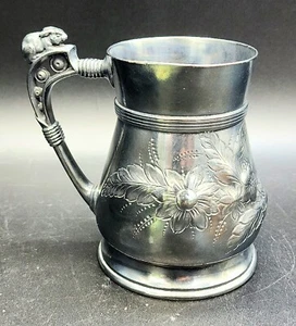 Antique SIMPSON, HALL, MILLER & CO Victorian Rabbit & Floral 1880's Superb Cup  - Picture 1 of 5