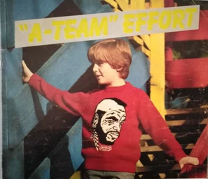 "A-TEAM" EFFORT (BA), Intarsia Jumper, 5 sizes 61-81cm, 4ply - Magazine Pull Out - Picture 1 of 2