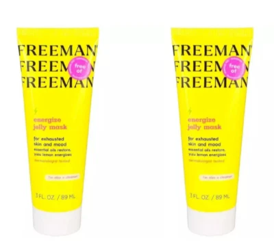 2 x Freeman Yuzu Lemon Energize Jelly Mask for Unisex 89ml - Image 1 of 4