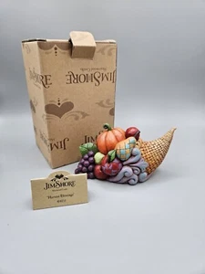 Jim Shore Harvest Blessings Cornucopia #4041153 Figurine 2014 Thanksgiving Fall - Picture 1 of 9
