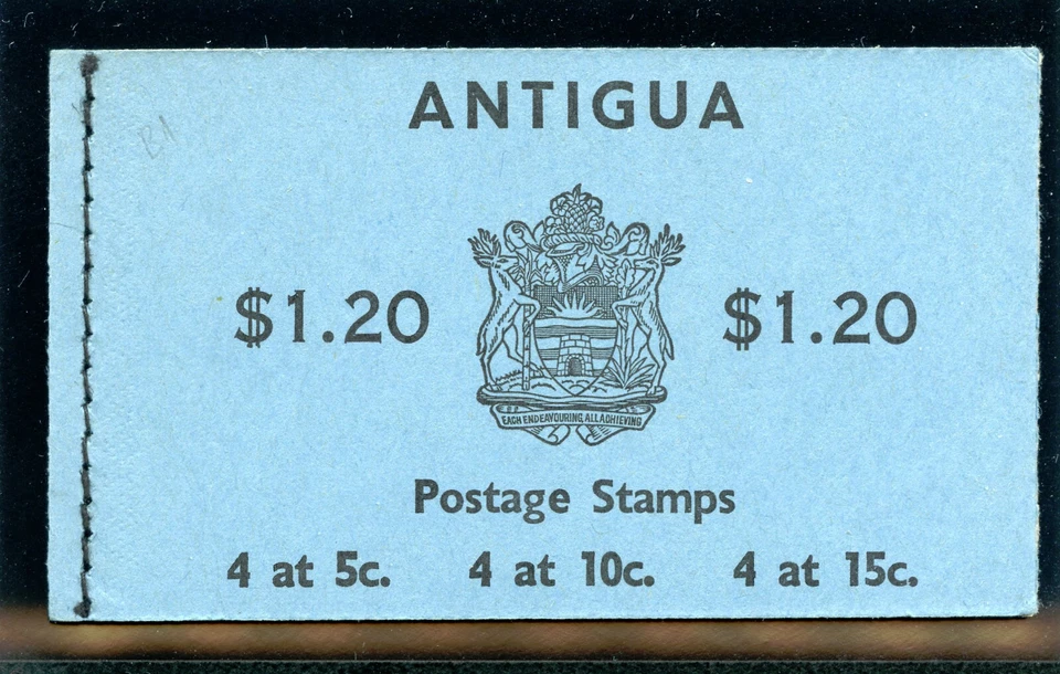 Antigua 1968 QEII $1 20c black/blue complete booklet superb MNH. SG SB1. - Image 1 of 1