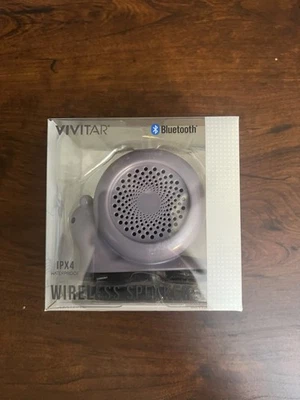 Waterproof Vivitar Wireless Speaker Small Purple Snail Bluetooth - Image 1 of 2