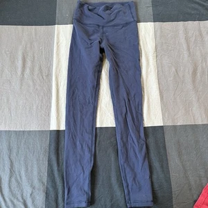 Ivivva by Lululemon Size 8 Youth Girls Leggings Sports Workout Navy Blue - Picture 1 of 7