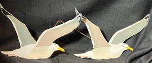 Vintage Enamel on Copper Art Wall Plaque Sculpture Seagulls Bovano of Cheshire - Picture 1 of 14