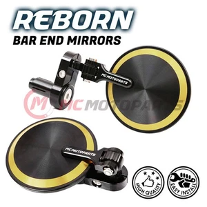 REBORN Gold Folding CNC Bar End Mirrors For GSX250R / ABS 18-19 2018 2019 - Picture 1 of 5