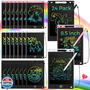 Zhehao 24 Pieces LCD Writing Tablet Doodle Board 8.5 Inch Colorful Reusable S - Afbeelding 1 van 5