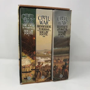 Civil War: a Narrative - 3 Volume Box Set by Shelby Foote 1986 Complete Trilogy - Bild 1 von 12