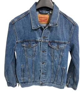 Levi's Men's Medium Vintage 90s Blue Denim Trucker III Jacket 100% Cotton - Picture 1 of 6