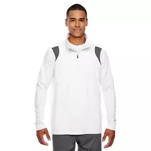Chaqueta Hombre Team365 Elite Performance Cuarto Cremallera Blanca/Grafito L-4XL - Imagen 1 de 4
