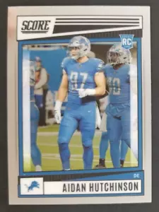 Aidan Hutchinson 2022 Panini Score Silver Football Card #SP 307 (NM) - Foto 1 di 2
