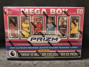 Tarjeta coleccionable de fútbol Panini Prizm Premier League 2021-22 mega caja - totalmente nueva - Imagen 1 de 1