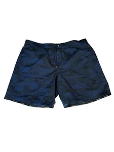 La Perla Blue Camo Aquatic Lined Swim Shorts SZ XXL Weist 18inches - Picture 1 of 4