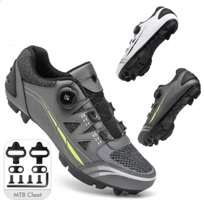 Men's Cycling Shoes Non-slip Mountain Road Bicycle Speed Flat Shoes SPD-SL Pedal - Image 1 of 4