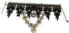 Retro Gothic Punk Style Necklace Black Lace Neck Chain Collar Steampunk 15"