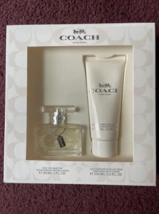 Coach New York Perfume Spray 1 Oz & Perfumed Body Lotion 3.3 Oz Gift Set🌺New - Picture 1 of 5