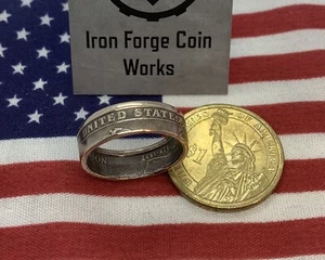 Anillo de monedas de dólar presidencial de EE. UU. Talla 3-15 Estados Unidos de América sellado - Imagen 1 de 6