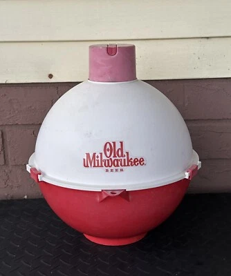 Vintage The Big Bobber Old Milwaukee Beer RARE Floating Cooler Promotional - Image 1 of 4