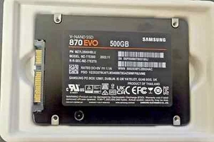 Samsung 870 EVO 500GB 2.5" SATA III Internal SSD MZ-77E500B drive Solid state - Picture 1 of 1