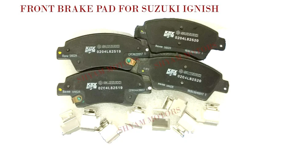 JEU DE PLAQUETTES DE FREIN POUR SUZUKI IGNISH AVEC CLIPS OEM - Photo 1/1