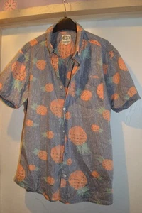 OCEAN PACIFIC MENS SIZE MEDIUM FRUIT TROPICAL THEMED SUMMER CASUAL SHIRT - Picture 1 of 3
