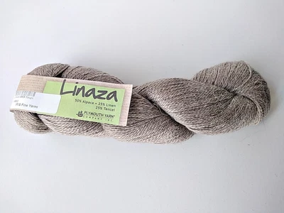 Hilado Plymouth Linaza - 4888 Taupe - Alpaca/Lino/Tencel - NUEVO Foto 1 de 4
